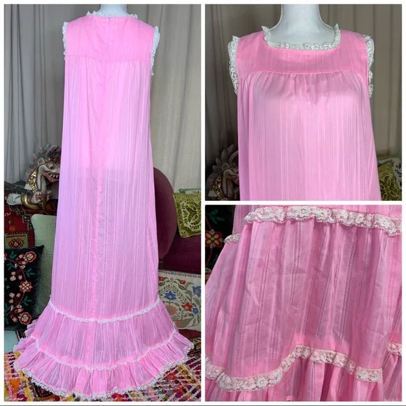 1974 Pink Prom Dress - Picture 2 of 11